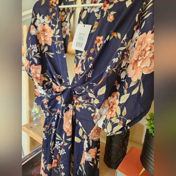 Brand: Showpo | Size: US 0 | Color: Navy Multi Floral - Picture 2 of 7